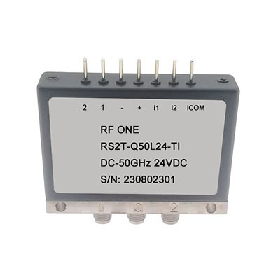 SPDT Switch, Terminated, Latching, DC to 50 GHz, 2.4mm, TTL, Indicators