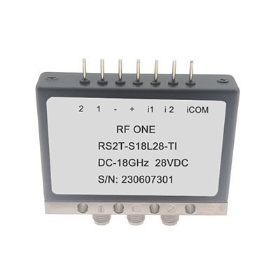 SPDT Switch, Terminated, Latching, DC to 18 GHz, SMA, TTL, Indicators