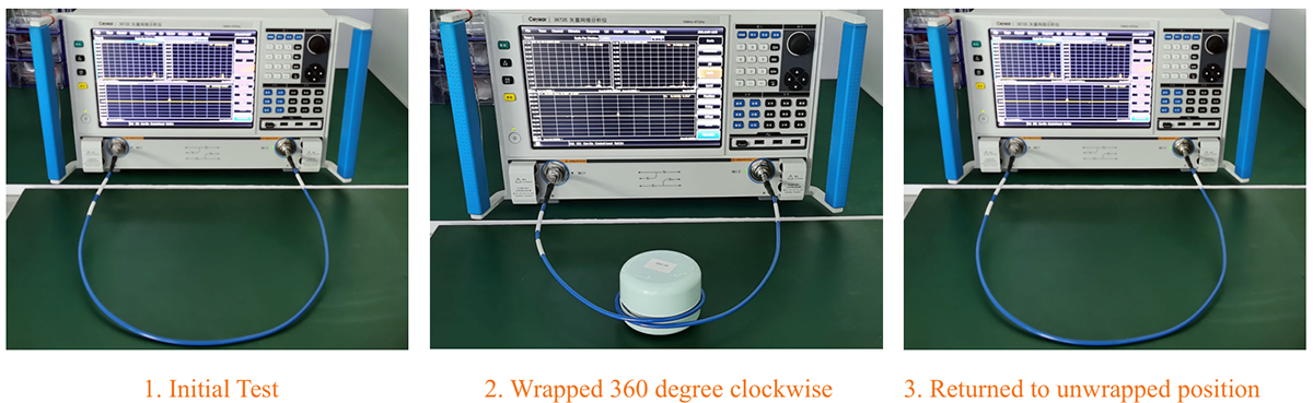 test phase stability of cable assemblies