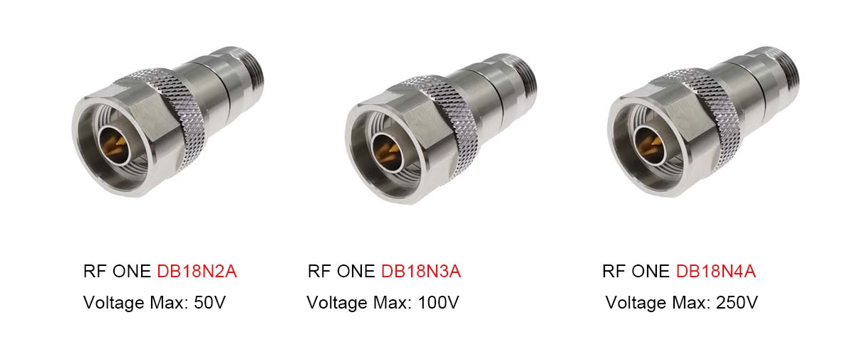 RF ONE N Type DC Blocks