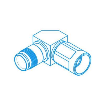 NEX10 Female to NEX10 Male Right Angle Low PIM Adapter