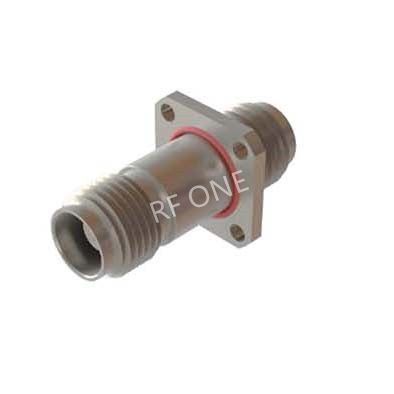 TNCA Female to TNCA Female 4 Hole Flange Adapter 18 GHz VSWR 1.25