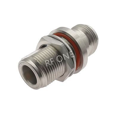 N Female to N Female Bulkhead Adapter 18 GHz VSWR 1.2