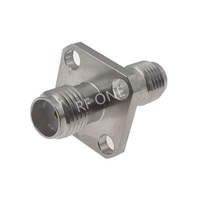 SMA Female to SMA Female 4 Hole Flange Adapter 18 GHz VSWR 1.15
