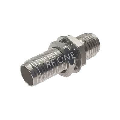 SMA Female to SMA Female Bulkhead Adapter 18 GHz VSWR 1.15