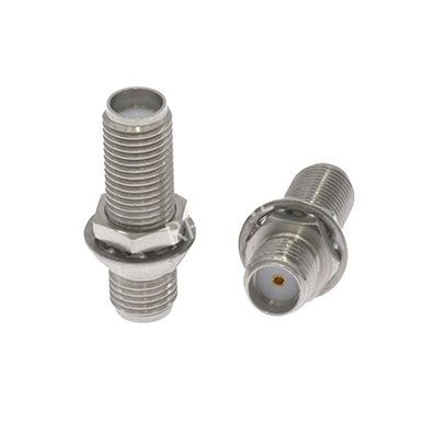 SMA Female to SMA Female Bulkhead Adapter 18 GHz VSWR 1.15