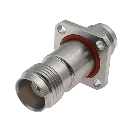 TNCA Female to TNCA Female 4 Hole Flange Adapter 18 GHz VSWR 1.2