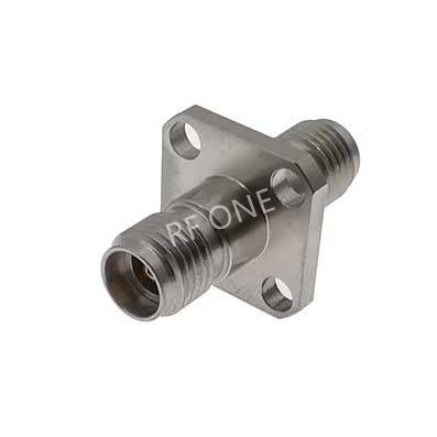 3.5mm Female to 3.5mm Female 4 Hole Flange Adapter 34 GHz VSWR 1.2