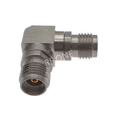 3.5mm Female to 3.5mm Female Right Angle Adapter 27 GHz VSWR 1.25