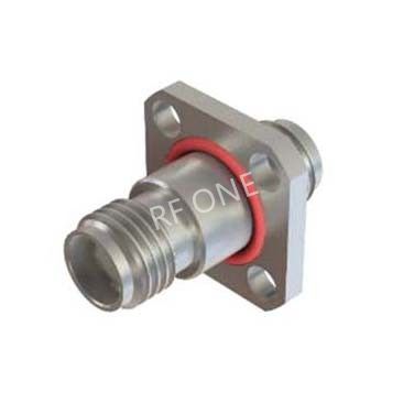 SMA Female to SMA Female 4 Hole Flange Adapter 27 GHz VSWR 1.15