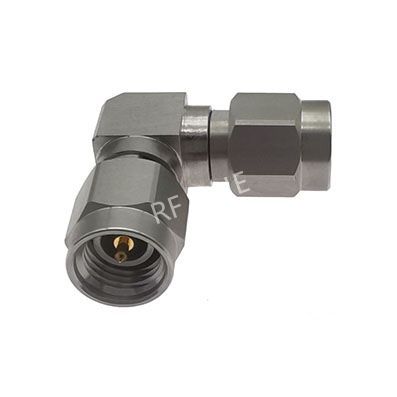 3.5mm Male to 3.5mm Male Right Angle Adapter 27 GHz VSWR 1.25