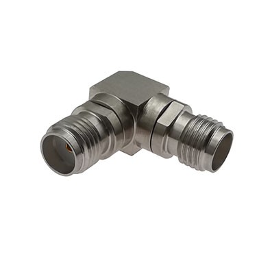 SMA Female to SMA Female Right Angle Adapter 27 GHz VSWR 1.2