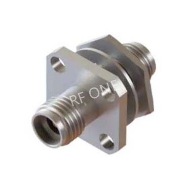 3.5mm Female to 3.5mm Female 4 Hole Flange Adapter 33 GHz VSWR 1.15
