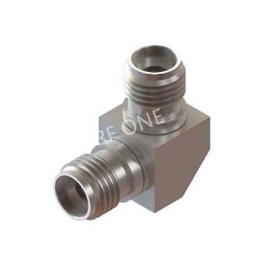 3.5mm Female to 3.5mm Female Right Angle Adapter 33 GHz VSWR 1.25