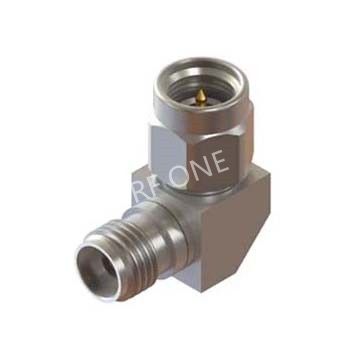 3.5mm Male to 3.5mm Female Right Angle Adapter 33 GHz VSWR 1.25
