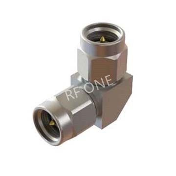 3.5mm Male to 3.5mm Male Right Angle Adapter 33 GHz VSWR 1.25