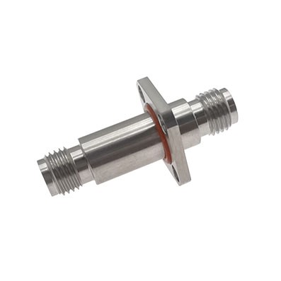 2.92mm Female to 2.92mm Female 4 Hole Flange Adapter 40 GHz VSWR 1.15