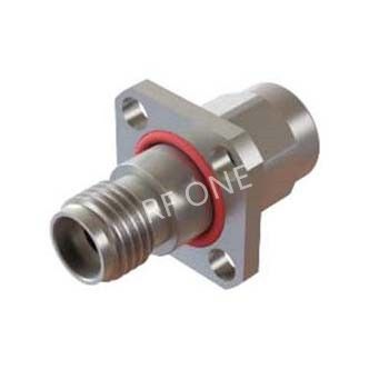 2.92mm Female to 2.92mm Male 4 Hole Flange Adapter 40 GHz VSWR 1.2