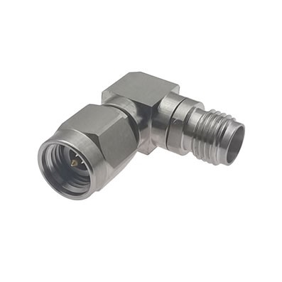 2.92mm Male to 2.92mm Female Right Angle Adapter 40 GHz VSWR 1.25