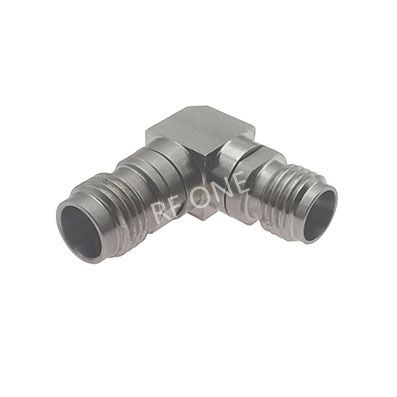 2.4mm Female to 2.92mm Female Right Angle Adapter 40 GHz VSWR 1.25