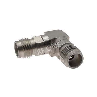 2.4mm Female to 2.4mm Female Right Angle Adapter 50 GHz VSWR 1.25