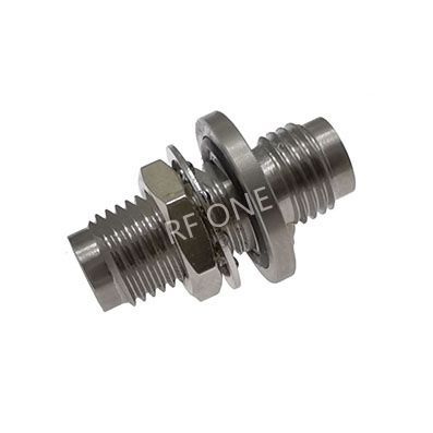 2.4mm Female to 2.4mm Female Bulkhead Adapter 50 GHz VSWR 1.2