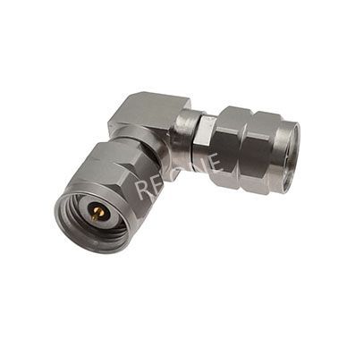 2.4mm Male to 2.4mm Male Right Angle Adapter 50 GHz VSWR 1.25