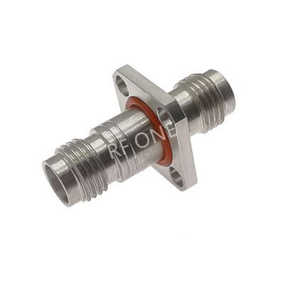 1.85mm Female to 1.85mm Female 4 Hole Flange Adapter 67 GHz VSWR 1.25