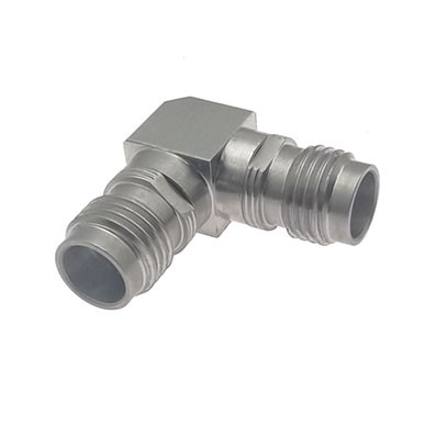 1.85mm Female to 1.85mm Female Right Angle Adapter 67 GHz VSWR 1.3