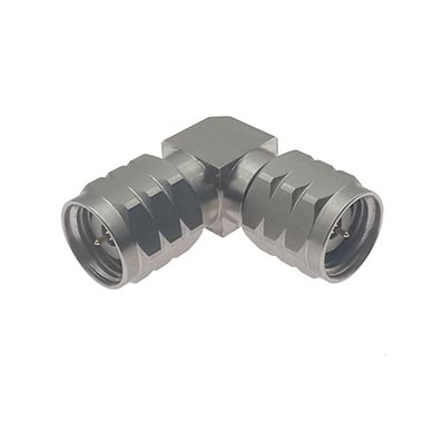 1.85mm Male to 1.85mm Male Right Angle Adapter 67 GHz VSWR 1.3