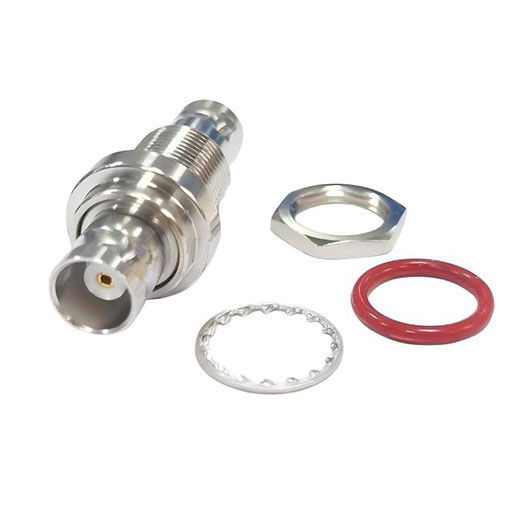 Hermetically Sealed BNC Female to BNC Female Bulkhead Adapter