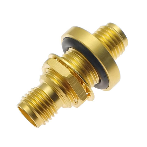 Hermetically Sealed SMA Female to SMA Female Bulkhead Adapter
