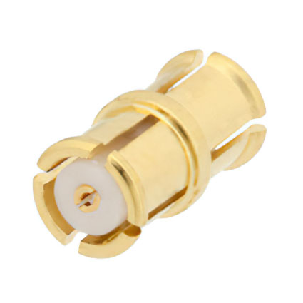 SMP Female to Female Adapter, 6.45mm, 40GHz, VSWR 1.25