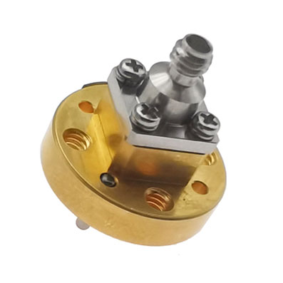 WR10 to 1.0mm Female Waveguide to Coax Adapter, 73.8-110 GHz, End Launch, UG387/U Flange