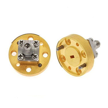 WR10 to 1.0mm Female Waveguide to Coax Adapter, 75-110 GHz, End Launch, UG387/U Flange