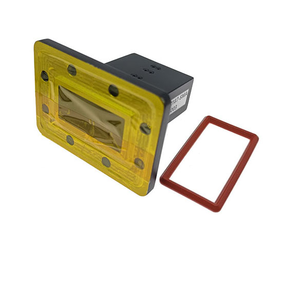 WR187 to SMA Female Waveguide to Coax Adapter, 3.94-5.99GHz, PDR48 Flange, End Launch