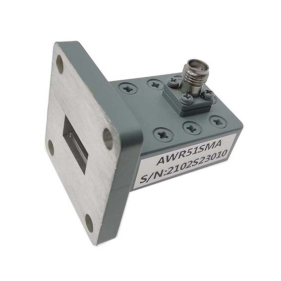 WR51 to 2.92mm Female Waveguide to Coax Adapter, 14.5-22 GHz, Right Angle, UBR180 Flange