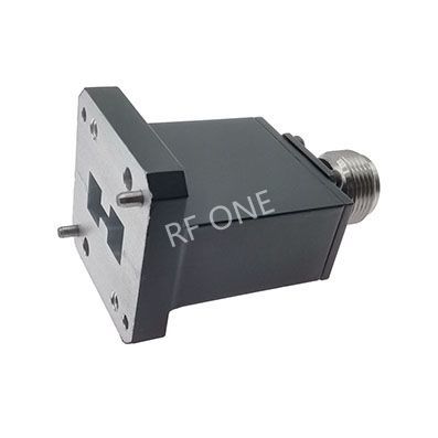 WRD650 to N Female Double Ridge Waveguide to Coax Adapter, 6.5-18 GHz, End Launch