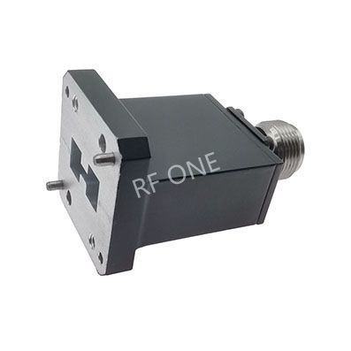 WRD650 to N Female Double Ridge Waveguide to Coax Adapter, 6-18 GHz, End Launch