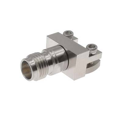 2.4mm Female End Launch Connector Standard  Block Launch Pin .01 Inch