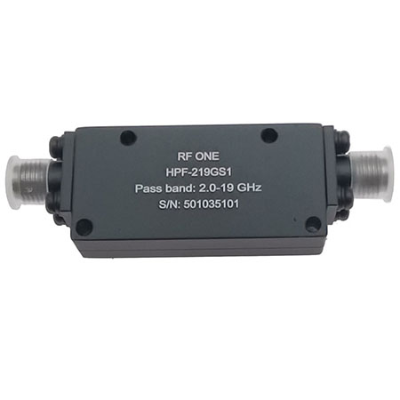 2-19 GHz SMA Female High Pass Filter