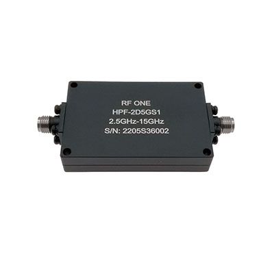 2.5-15 GHz SMA Female High Pass Filter