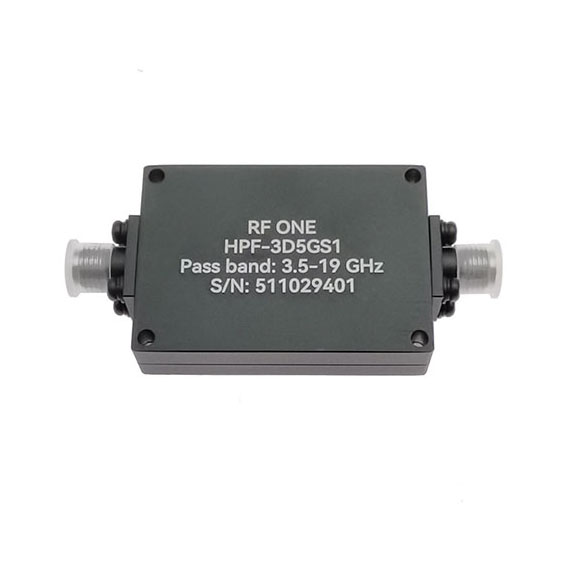 3.5-19 GHz SMA Female High Pass Filter