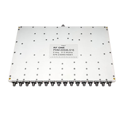 16 Way SMA Power Divider 0.5-6 GHz