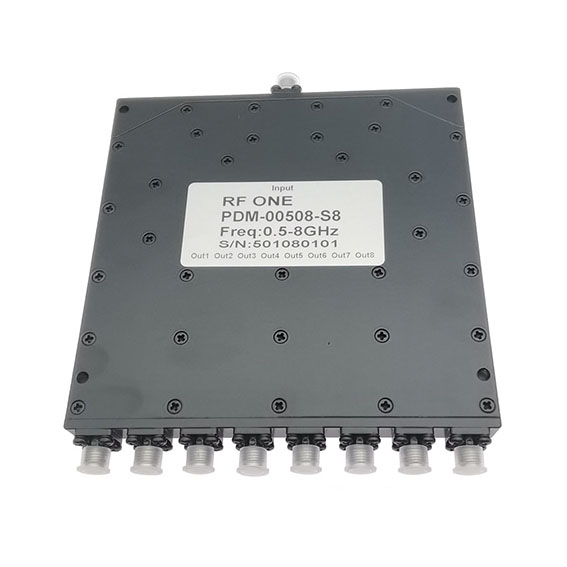 8 Way SMA Power Divider 0.5-8 GHz