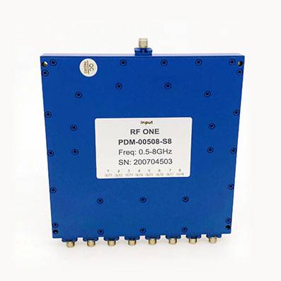 8 Way SMA Power Divider 0.5-8 GHz
