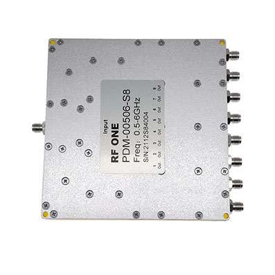 8 Way SMA Power Divider 0.6-6 GHz