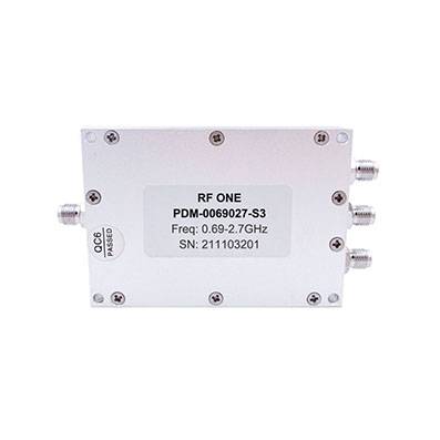 3 Way SMA Power Divider 0.69-2.7 GHz