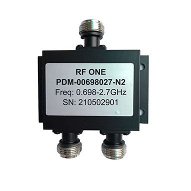 2 Way N Power Divider 0.698-2.7 GHz