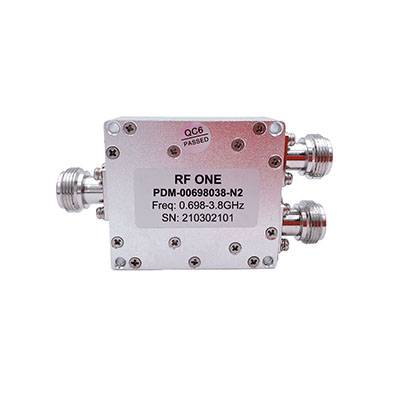 2 Way N Power Divider 0.698-3.8 GHz